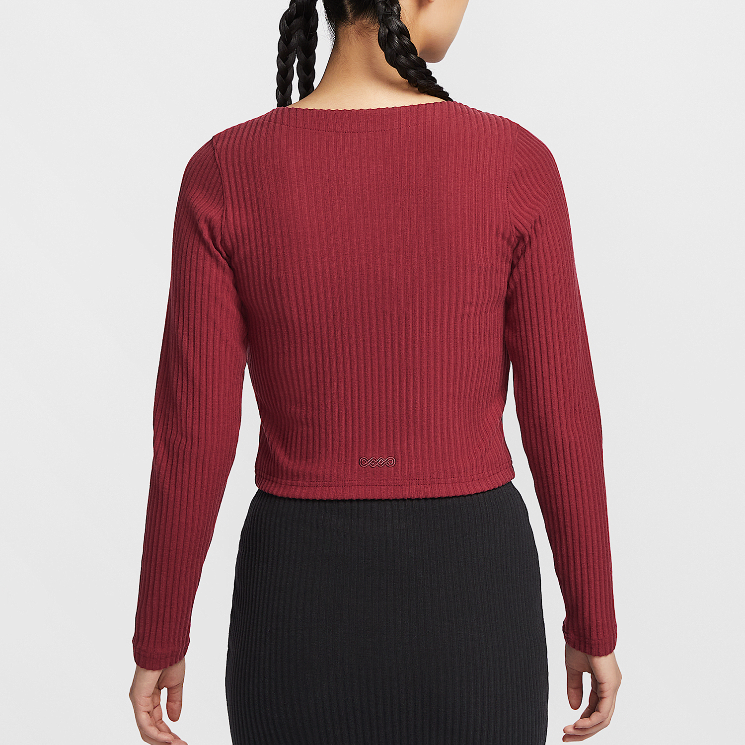 Nike New Women's Fashion Simple Round Neck Long Sleeve Knitted Shirt HV8459-677