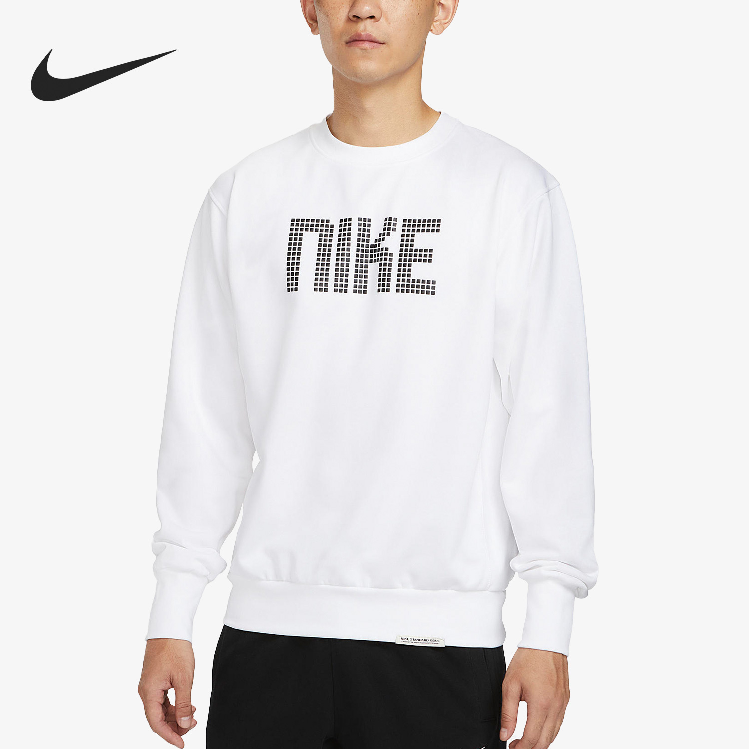 Nike New Men's Sports Breathable Casual Round Neck Printed Sweatshirt FD9744-100