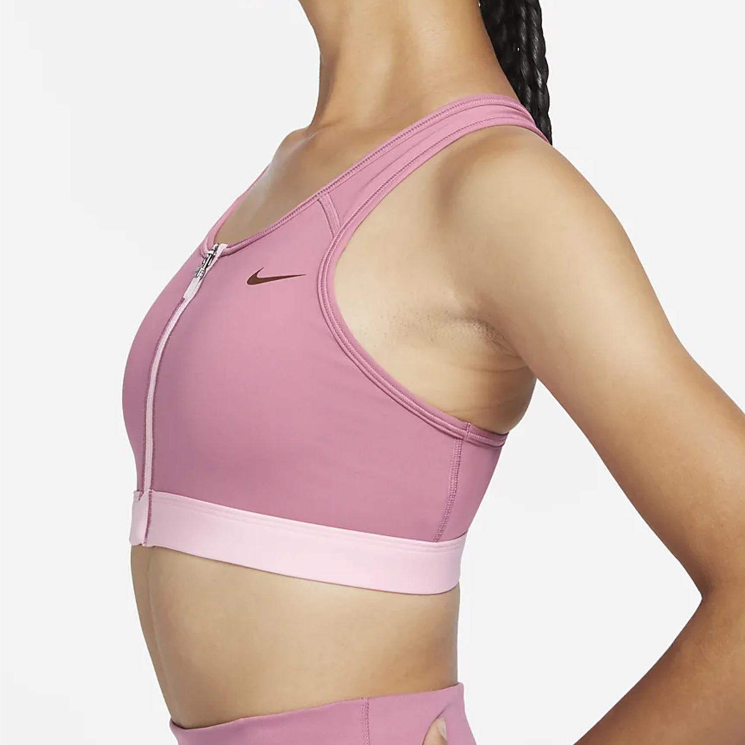 Nike DRI-FIT Women's Medium Intensity Support Zip Sport Bra FJ7721-634