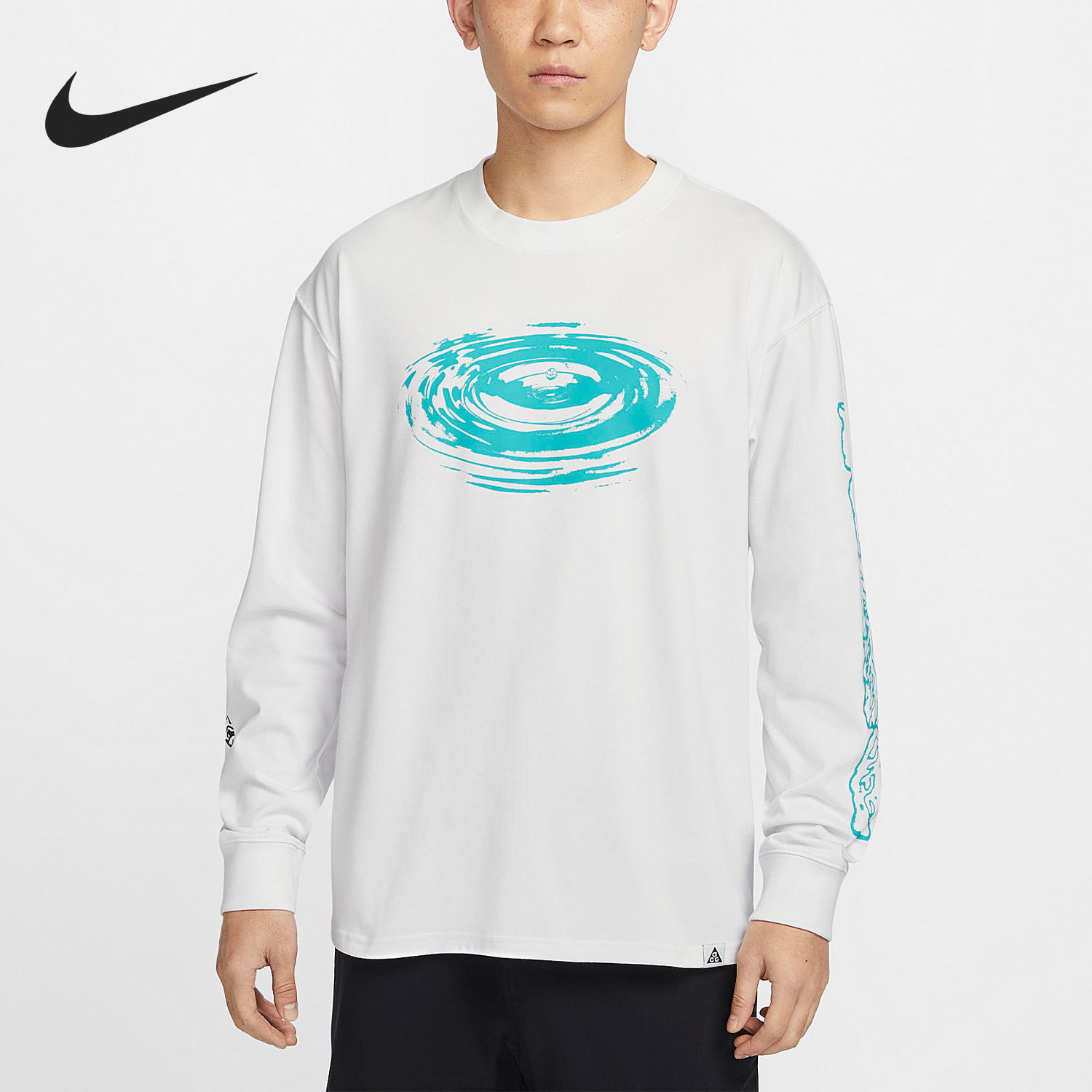 Nike New Season Men's Breathable Round Neck Sports Hooded Sweatshirt FV3487-121