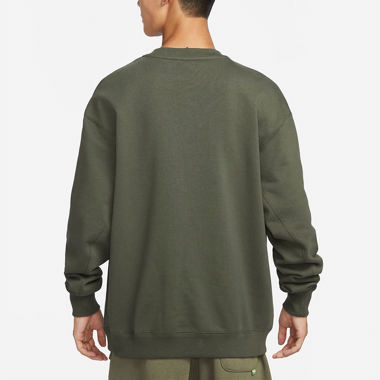 Nike New Men's Knit Round Neck Embroidered Print Sports Sweatshirt FV8457-325