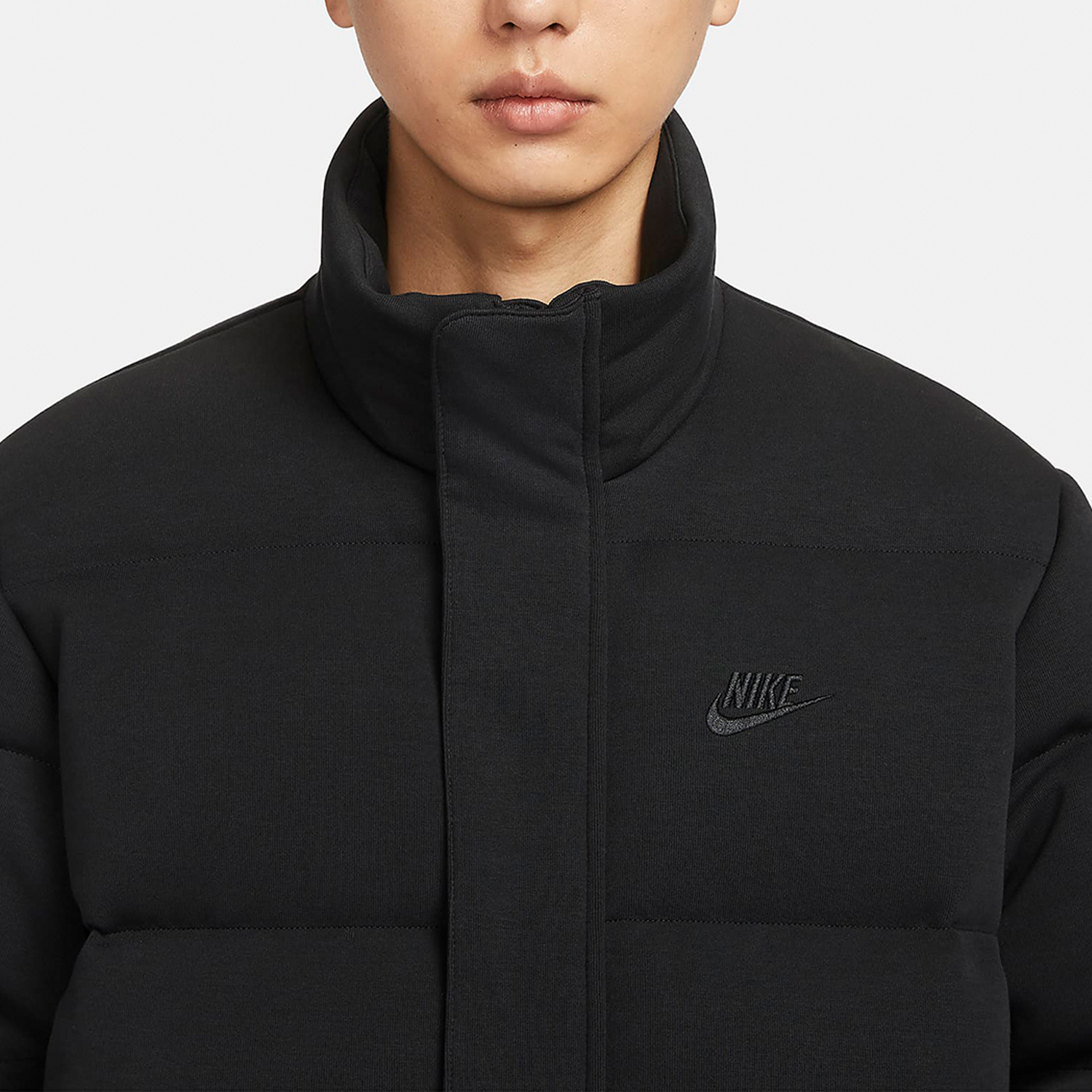 Nike Winter New Men's Simple Warm Sport Stand Collar Down Jacket FB7855-010