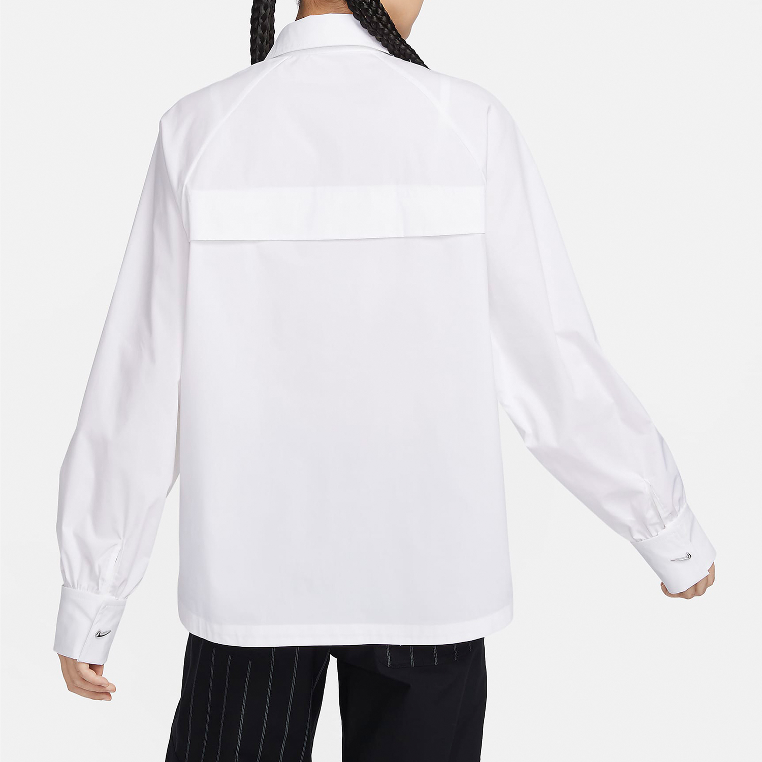 Nike New Spring Women's Loose Fit Casual Collar Long Sleeve Shirt HF1131-100