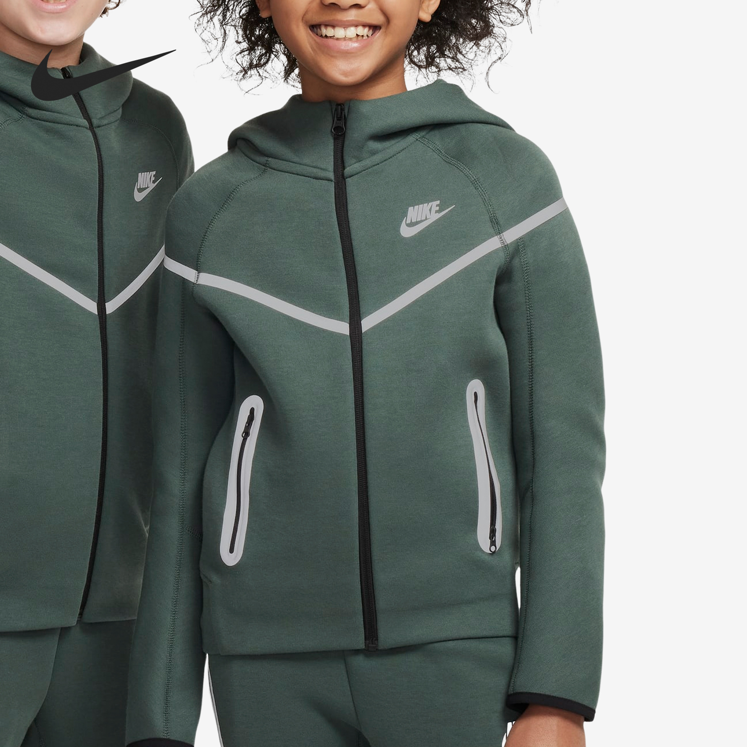 Nike New Season Boys' Sporty Casual Outdoor Hooded Jacket FZ5433-338