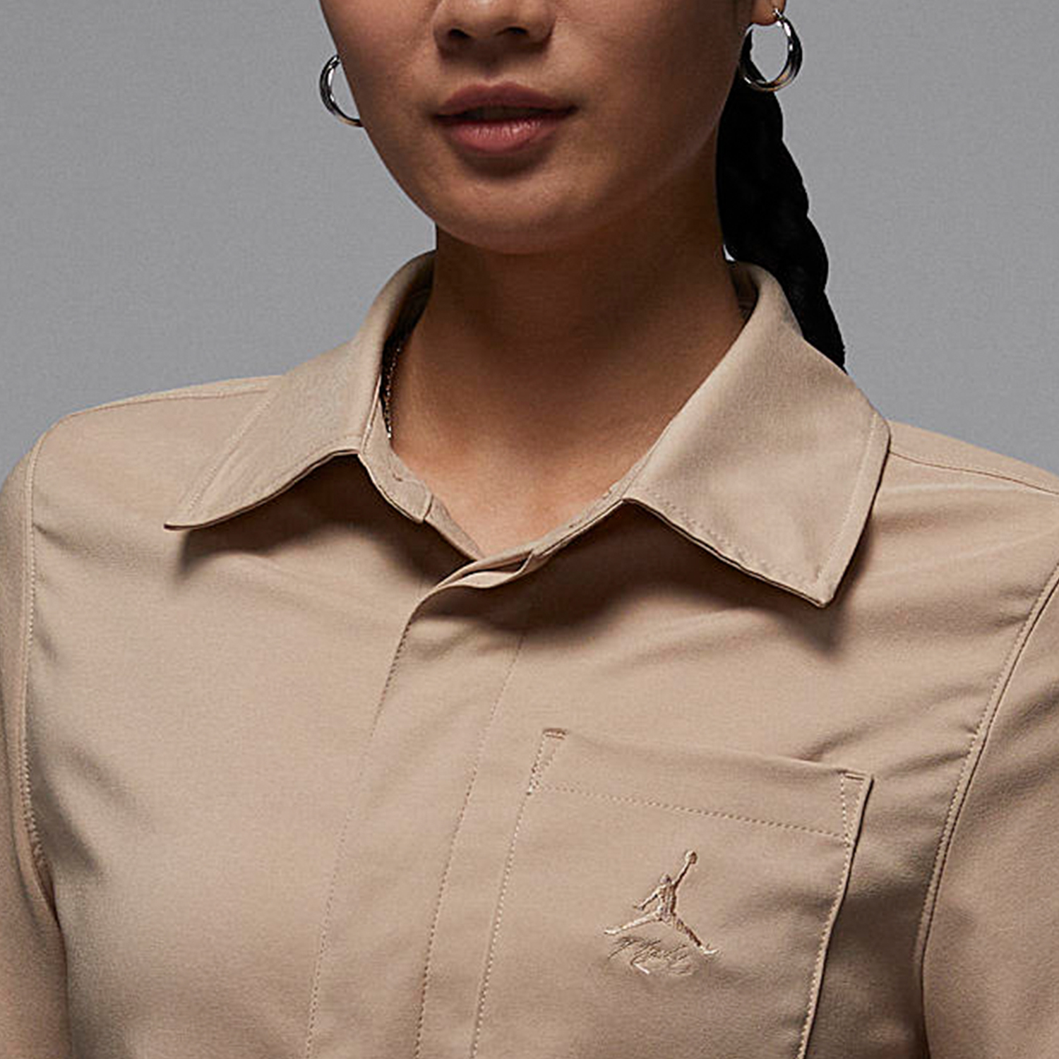 Nike JORDAN Women's Sports Fashion Collar American Short-sleeved T-shirt FN5767-244