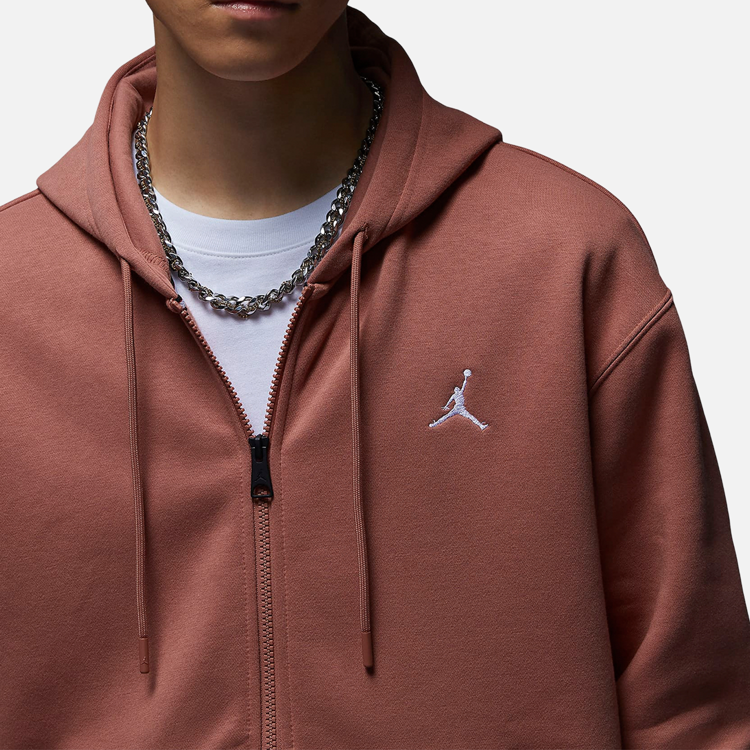 Nike JORDAN Full-length Zip-up Men's Hooded Knit Jacket FJ7772-810
