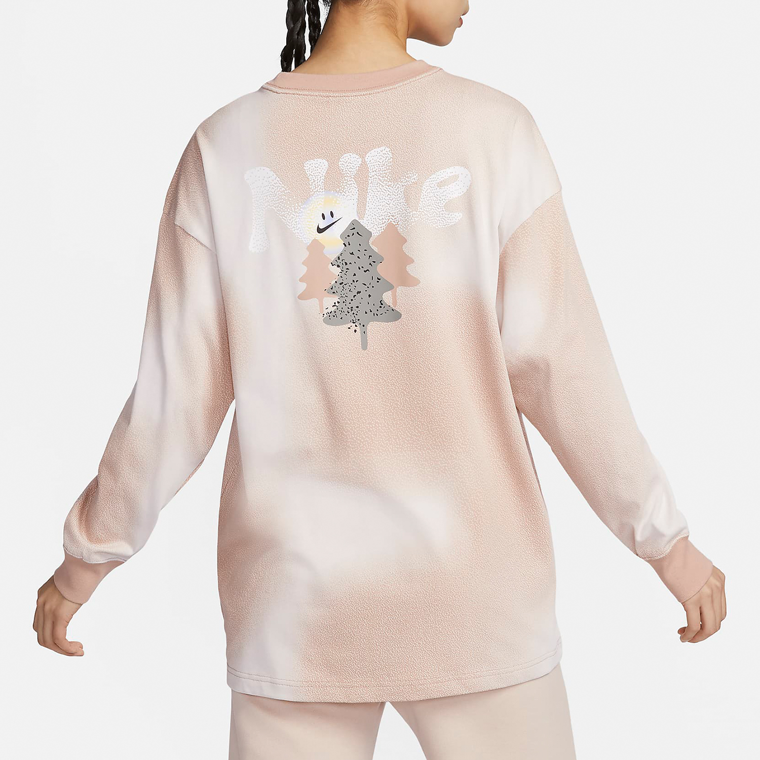 Nike Spring New Women's Sports Casual Round Neck Long Sleeve T-Shirt FZ6566-200