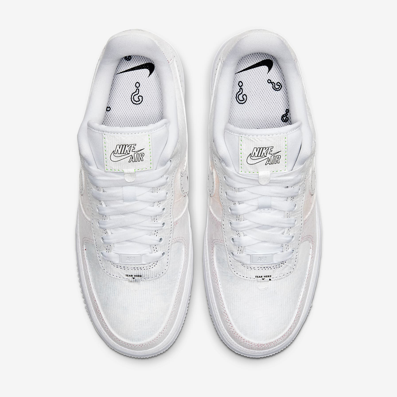 Nike AIR FORCE 1 Women's Cushioned Classic Casual Athletic Shoes CJ1650-100
