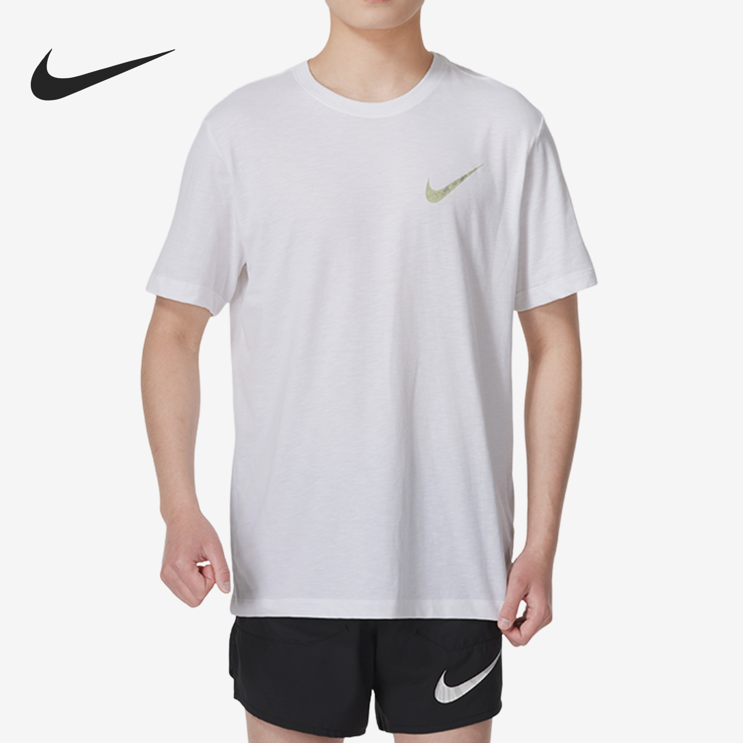 Nike New Season Men's Breathable Round Neck Training Sports T-Shirt FQ3867-100