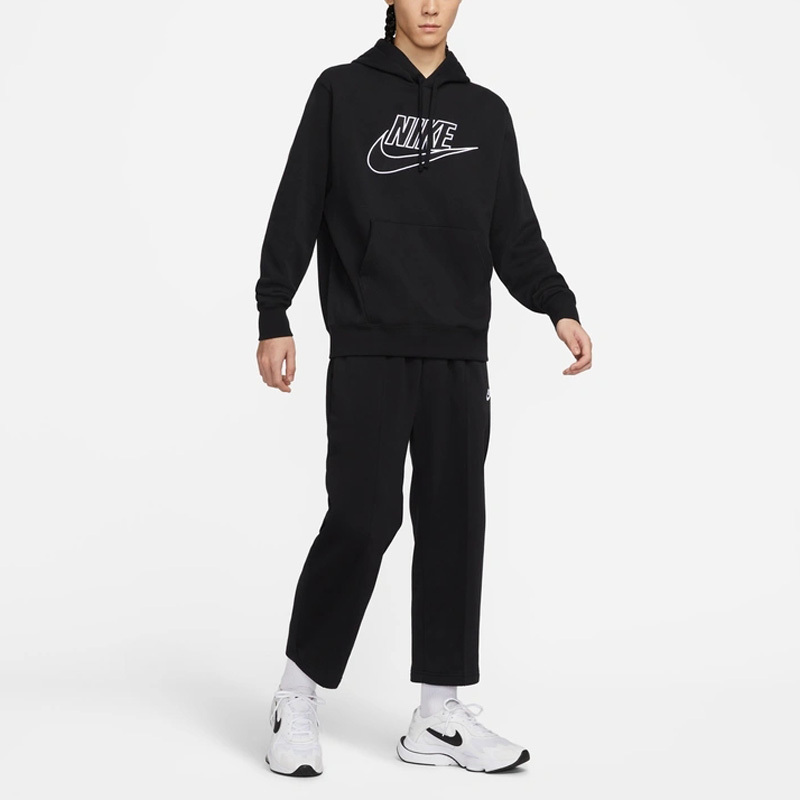 Nike Spring New Men's Sports Fleece Loose Hooded Sweater DX1518-010
