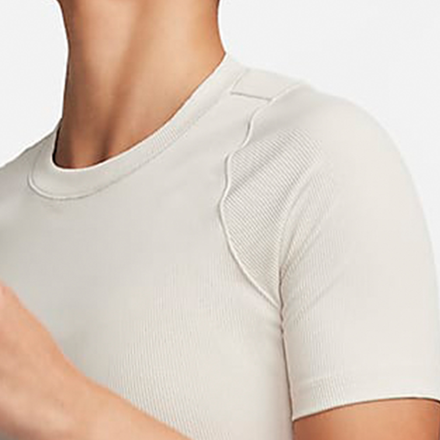Nike's new women's short knitted breathable round neck short sleeved T-shirt FN7468-104