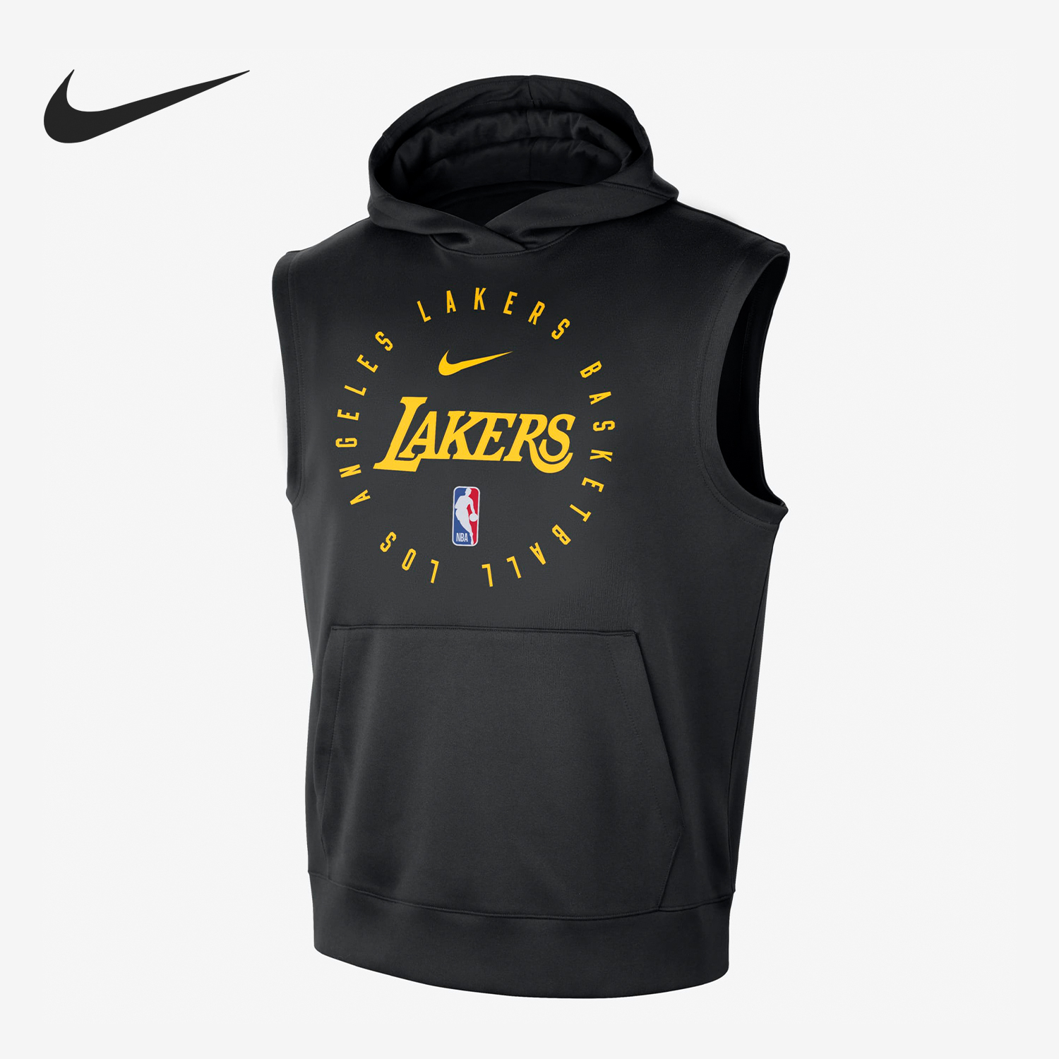 Nike Men's Casual Breathable Sleeveless Knit Printed Hooded Sweatshirt HJ9174-010