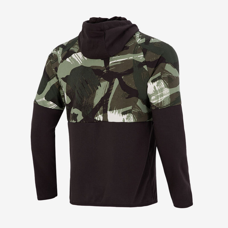 Nike Camo Print Patchwork Men's Hooded Pocket Sports Jacket DQ4791-220