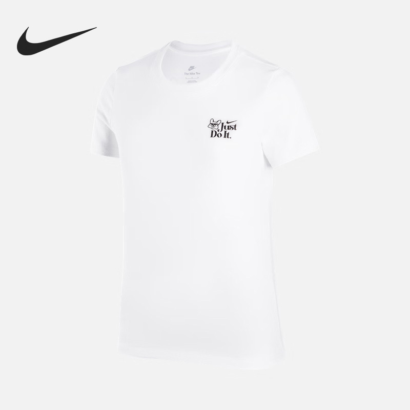 Nike New Summer Women's Loose Casual Sports Half-Sleeve T-Shirt FV1131-100