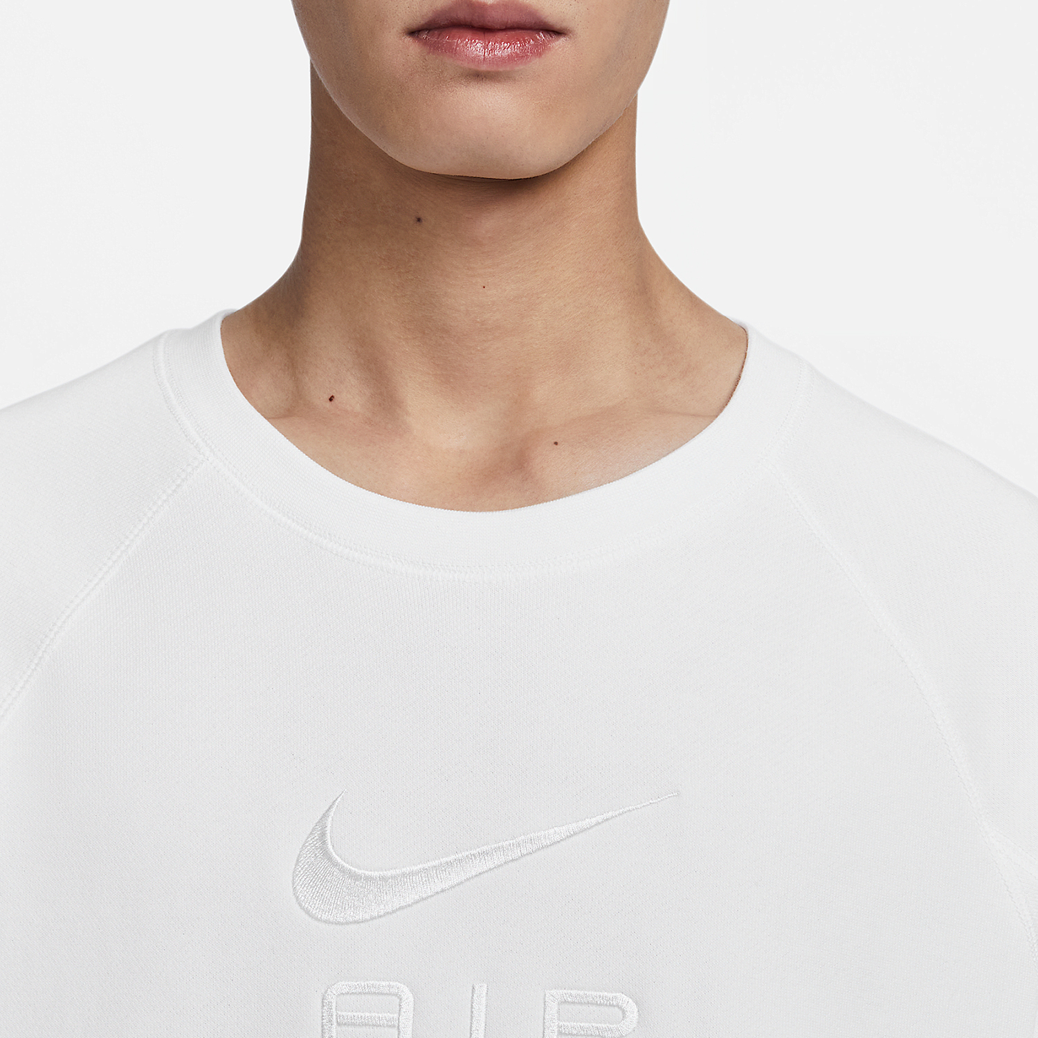 Nike Men's French Terry Round Neck Hooded Sweatshirt DV9830-100