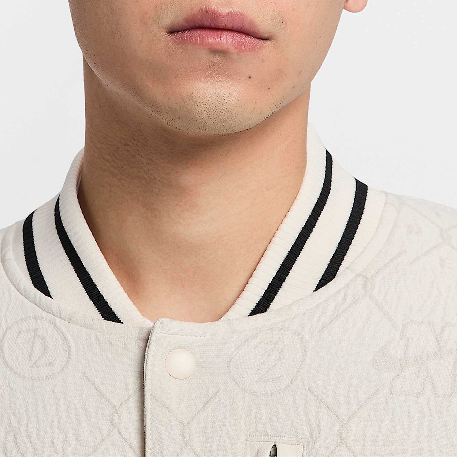 Nike New Men's Diamond Patterned Jacquard Patched Sports Jacket HJ3870-110