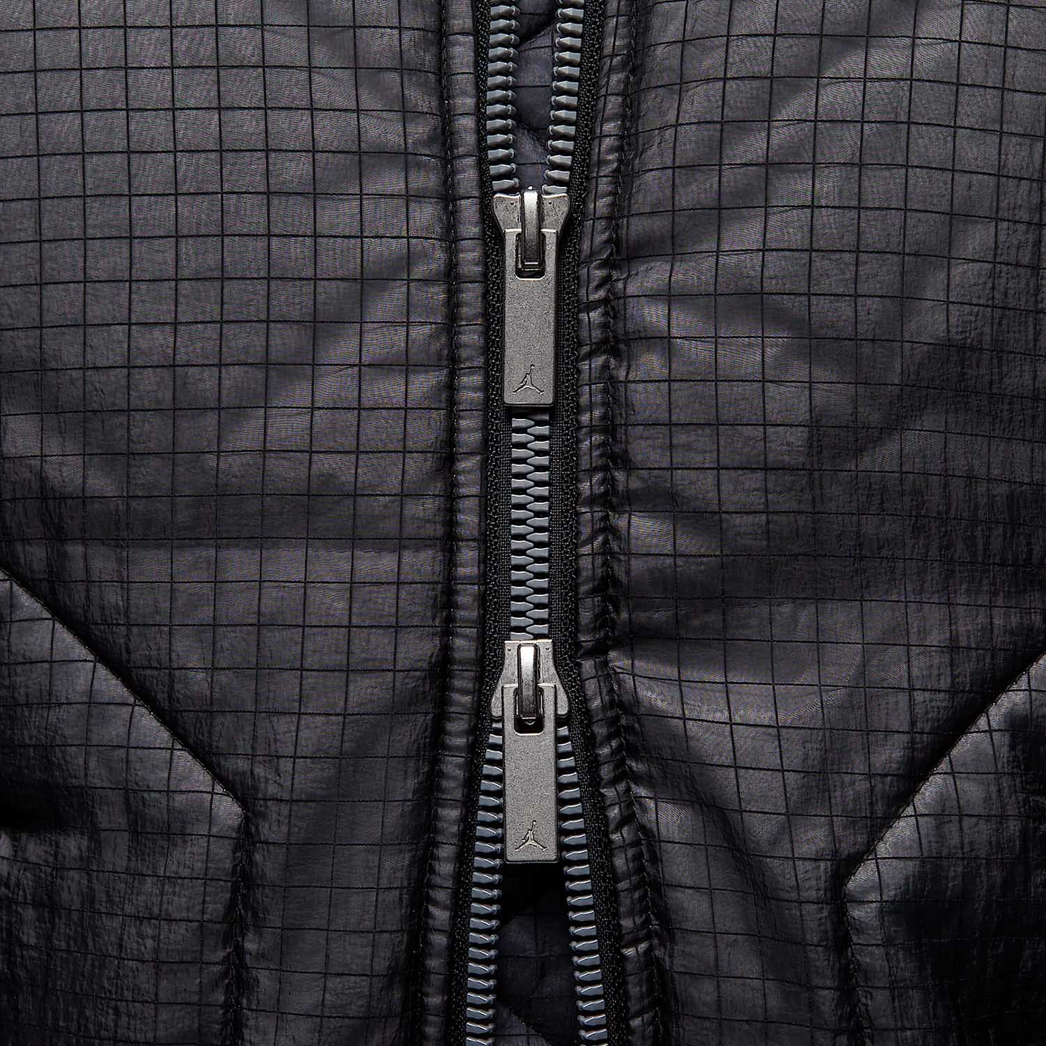 Nike JORDAN Men's Plaid Fleece Lined Warm Stand Collar Cotton Jacket HQ8786-010