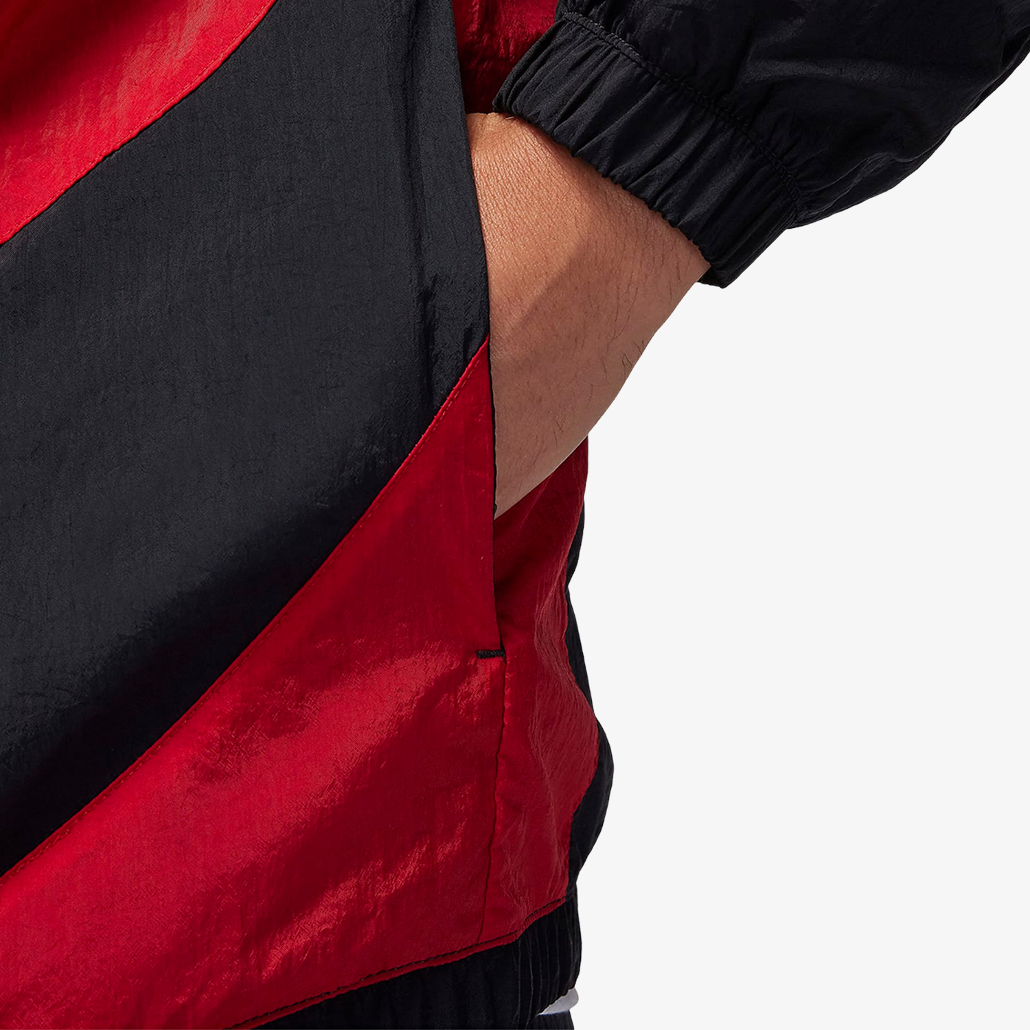Nike JORDAN Men's Trendy Patchwork Woven Jacket DX9368-013