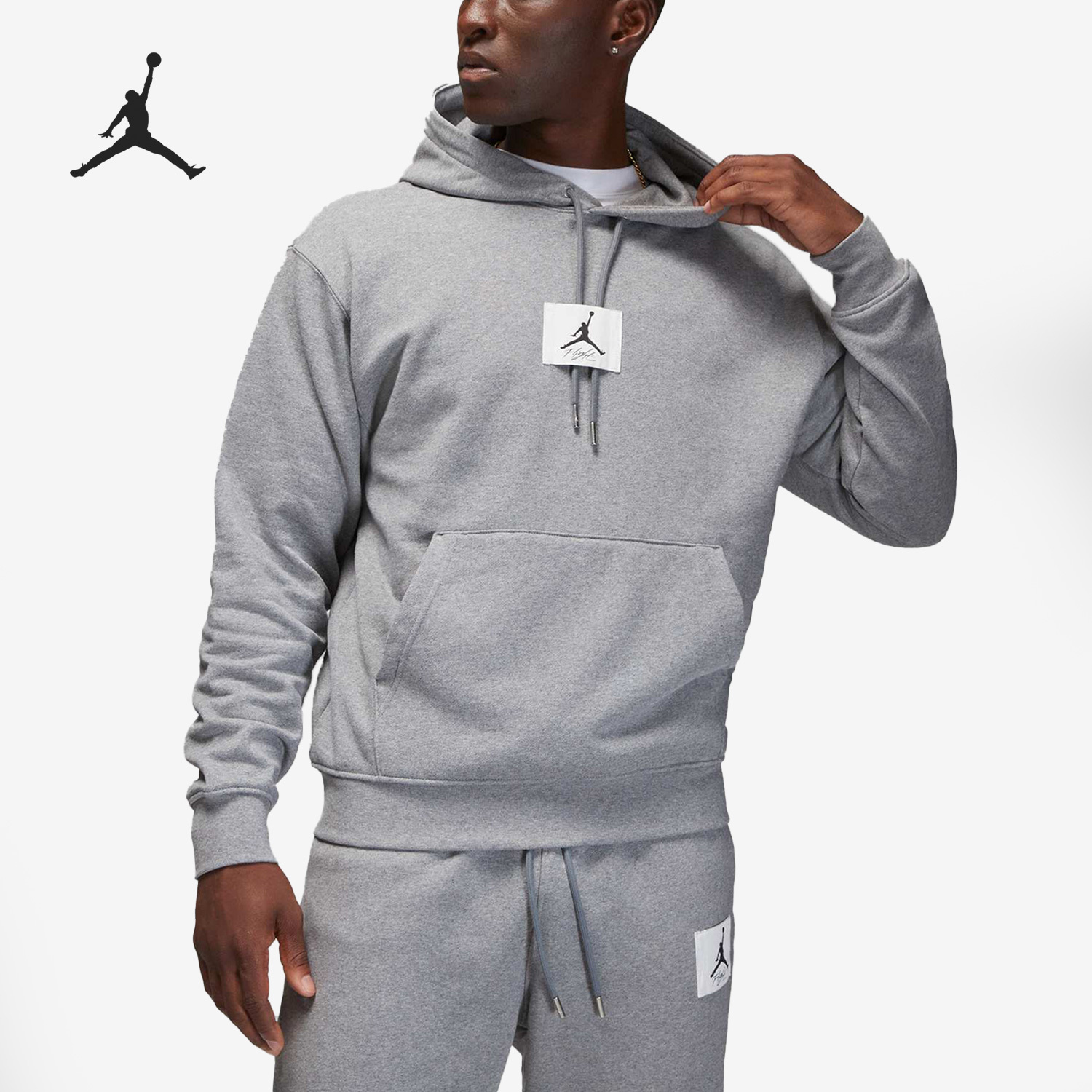 Nike Spring and Autumn Jordan Basketball Men's Hooded Sweatshirt DQ7339-091