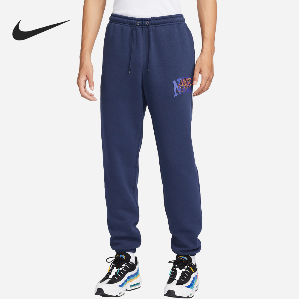 Nike New Season Men's Fleece Lined Breathable Casual Sports Knit Long Pants FV4454-410