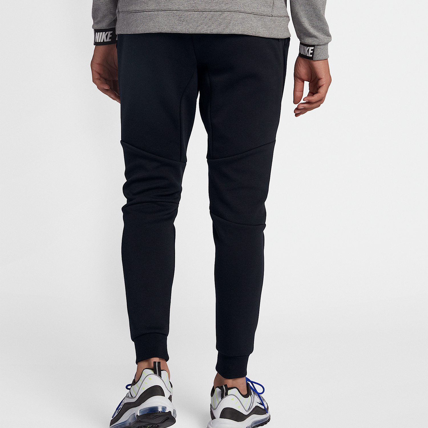 Nike Men's New Sports Mesh Basketball Training Drawstring Long Pants 805163-010
