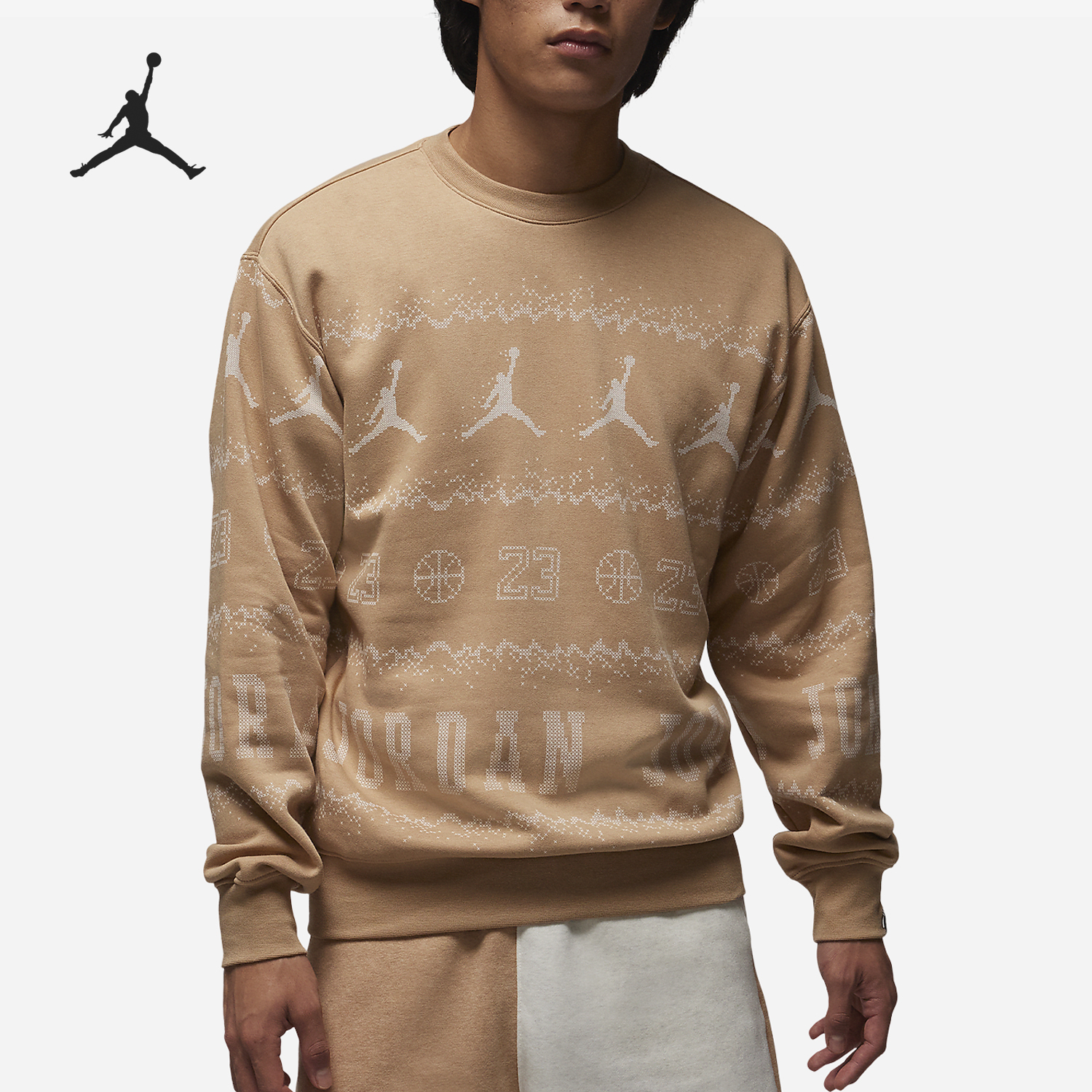 Nike This Season New Men's Loose Casual Crew Neck Sweatshirt FD7464-200