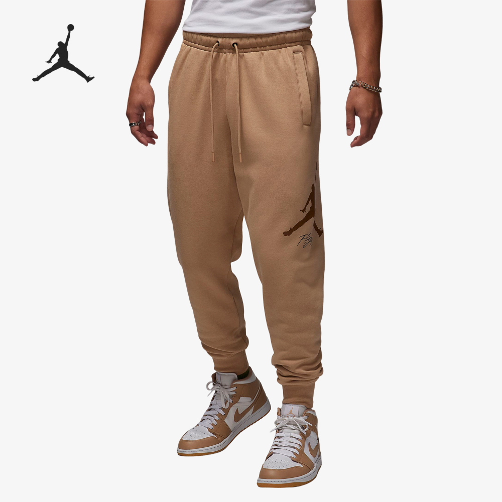 Nike JORDAN Men's Athletic Knitted Drawstring Loose Long Pants FD7346-200
