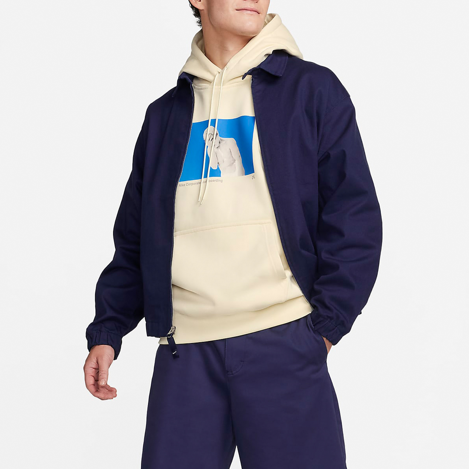 Nike New Men's Printed Casual Sports Knit Hooded Sweatshirt FN2557-113