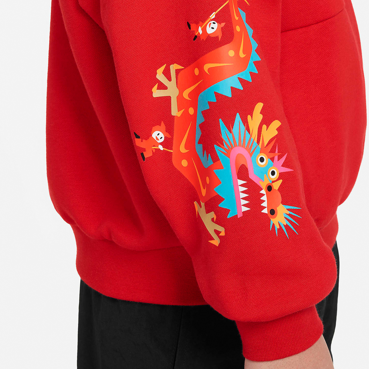 Nike Spring New Big Kids Knitted Hooded Casual Sports Hoodie FZ6404-657