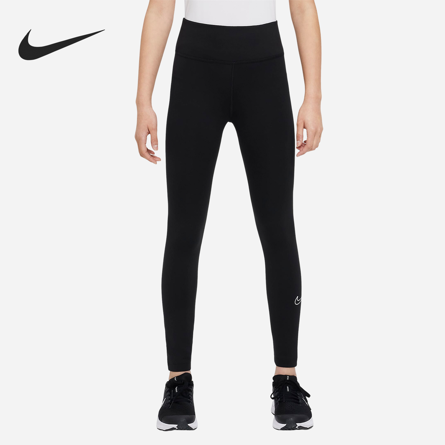 Nike Winter New Season Big Children's Fashion Warm High-waisted Sports Trousers DV3135-010