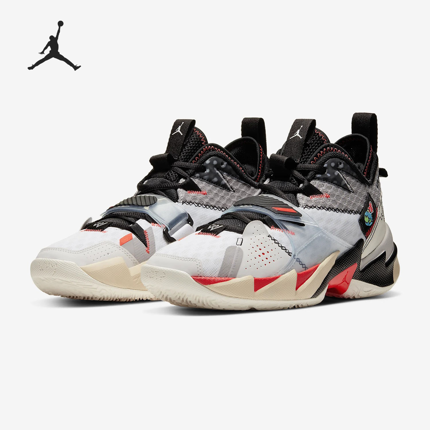 Nike JORDAN Men's Mid-Top Shock Absorption Durable Sports Basketball Shoes CD3002-101