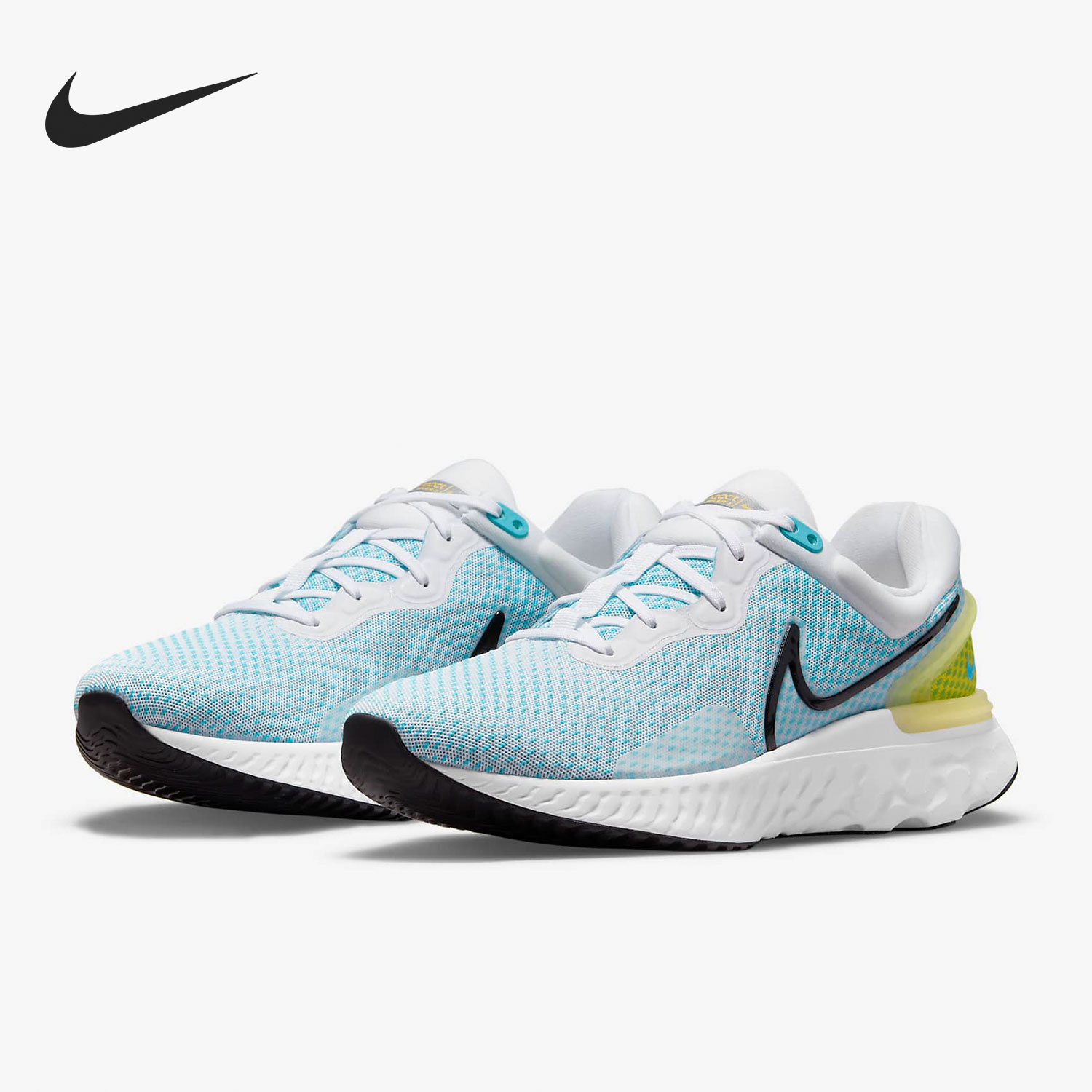 Nike React Miler 3 Men's Breathable Cushioned Running Shoes DD0490-100