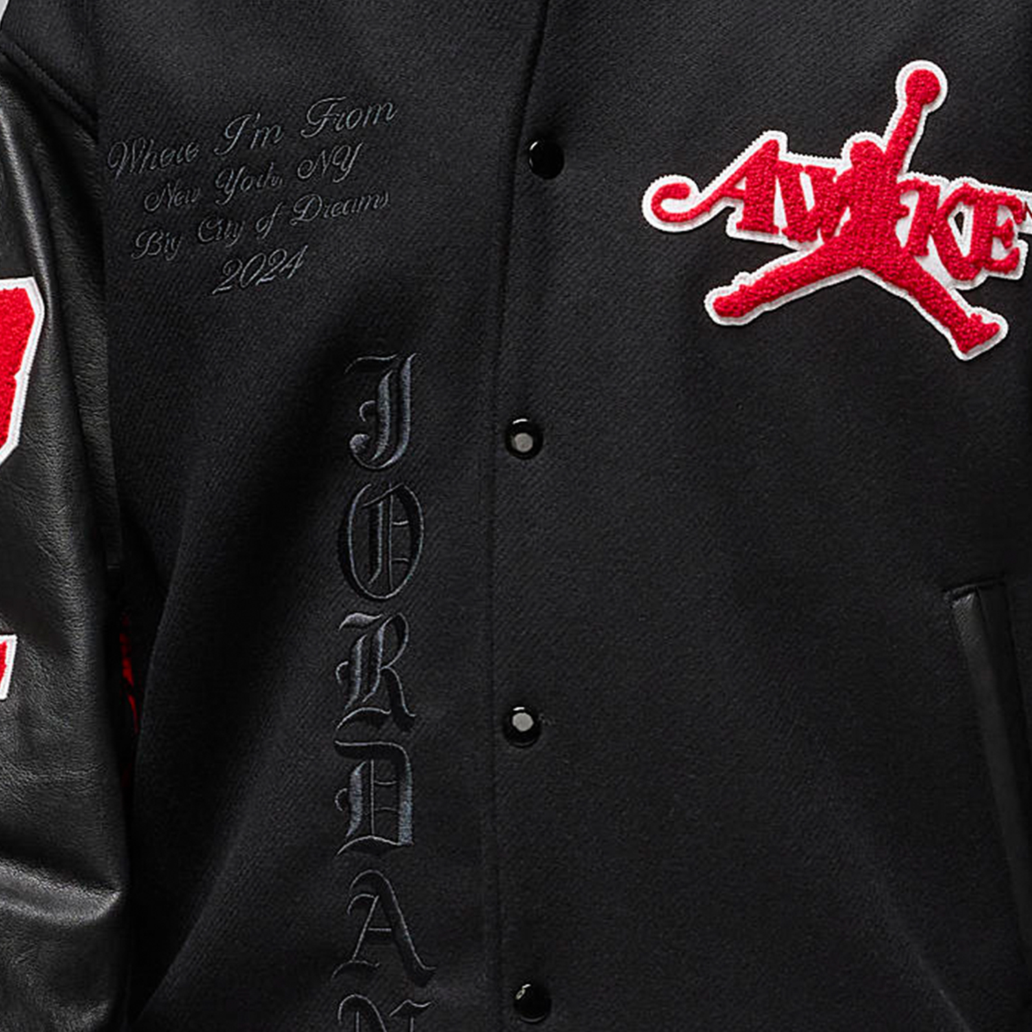 Nike Jordan × Awake NY Men's Casual Baseball Jacket FQ5440-657