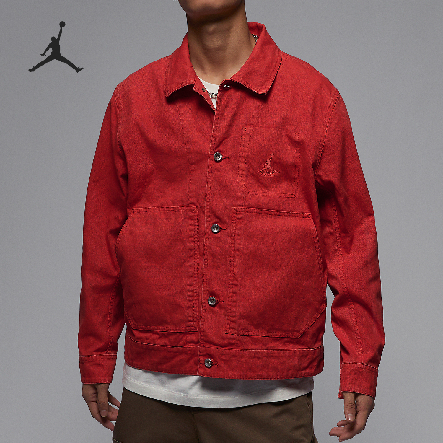 Nike JORDAN New Year's Men's Retro Collar Casual Coat FN4528-604