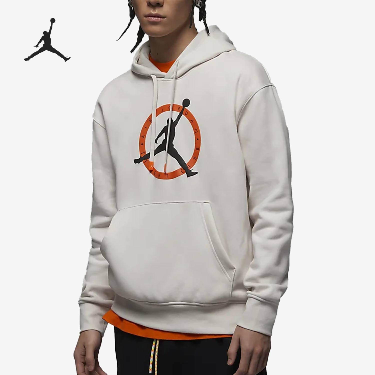 Nike Air Jordan Men's Fleece Hooded Sweatshirt FB7051-030