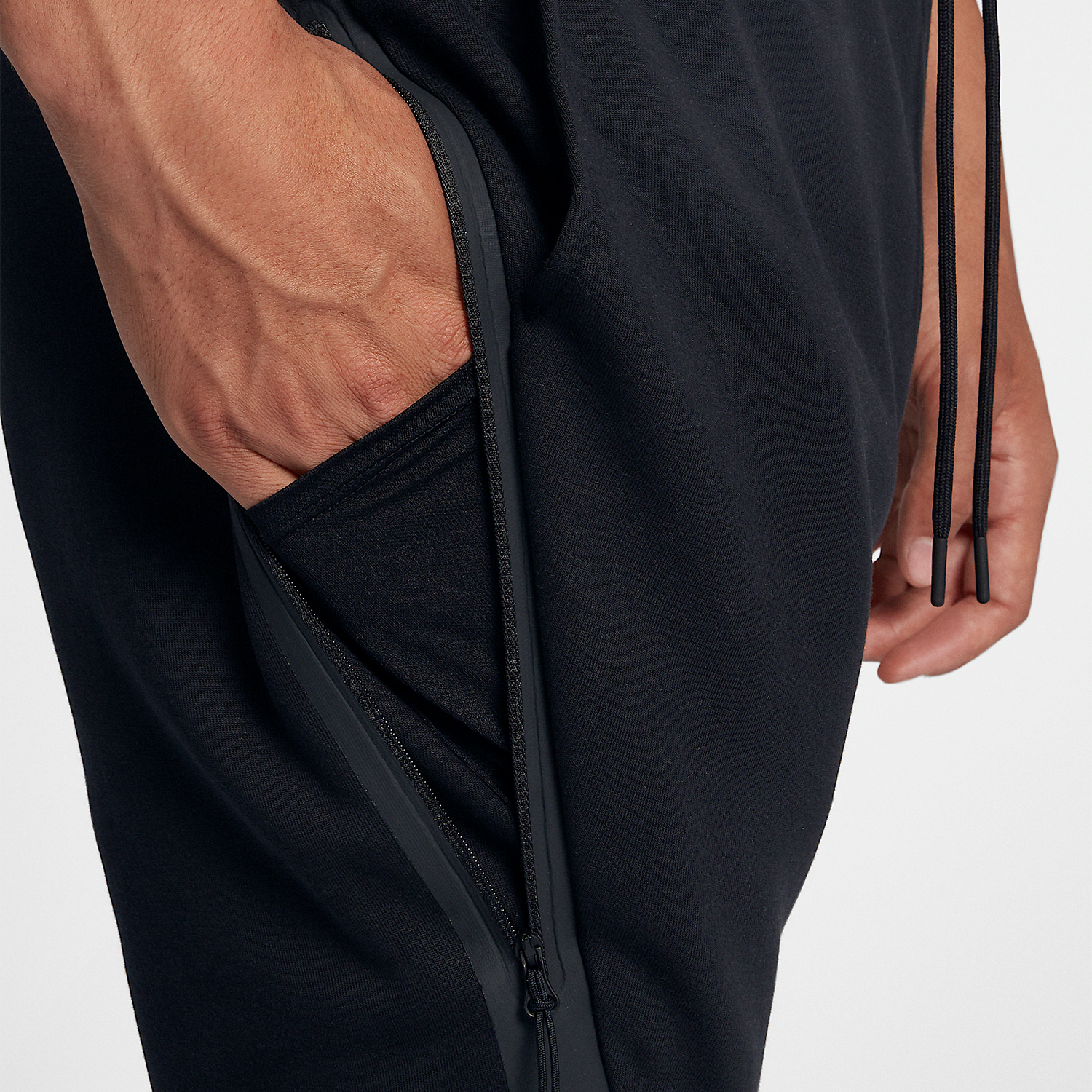 Nike Men's New Sports Mesh Basketball Training Drawstring Long Pants 805163-010
