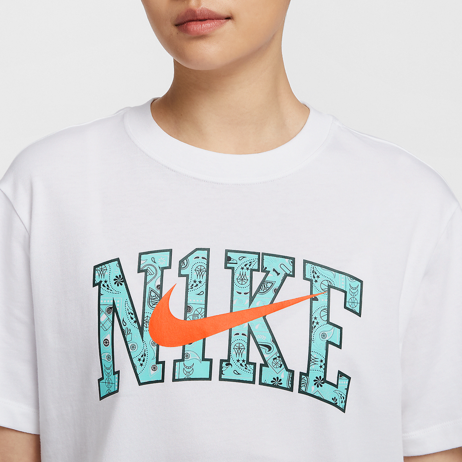 Nike Basketball Series New Women's Breathable Loose Basketball T-Shirt HF6161-100