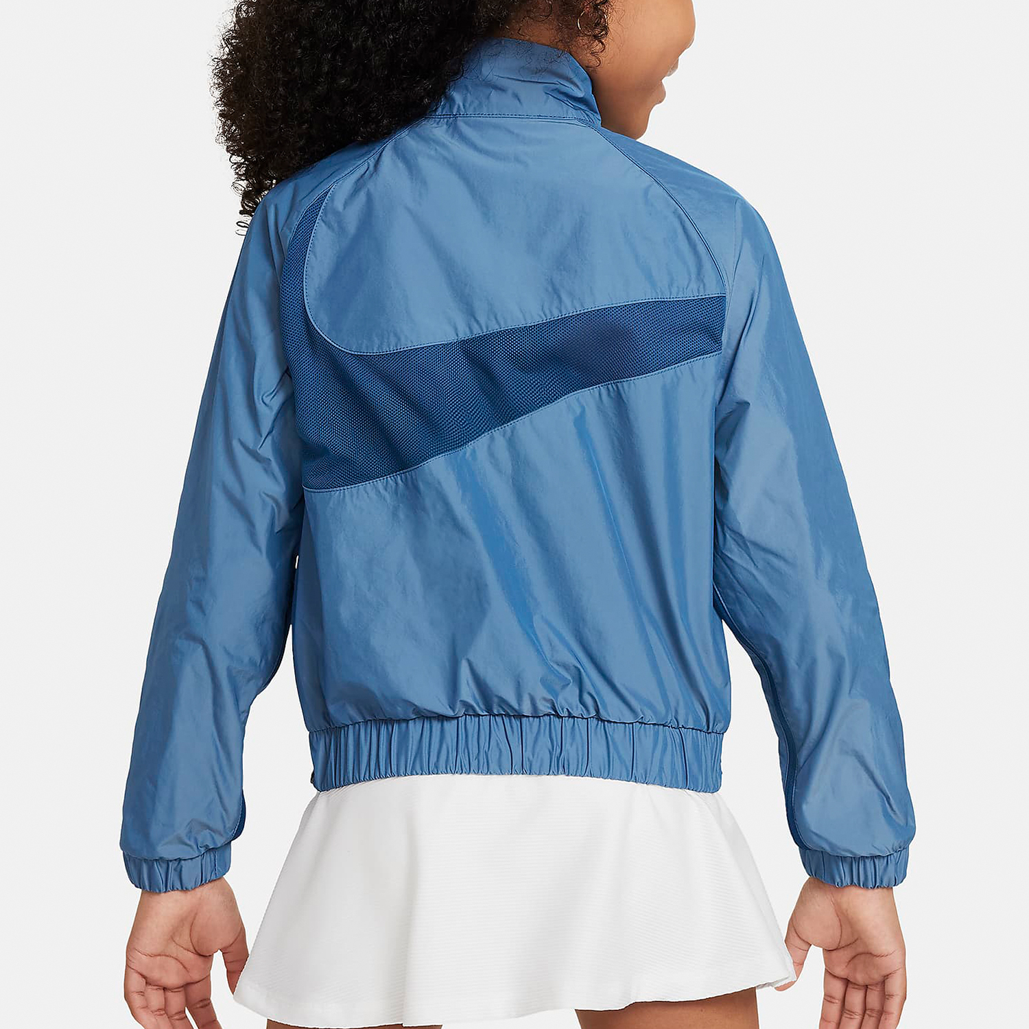 Nike's new season's big children's woven breathable stand up collar jacket FN8656-440