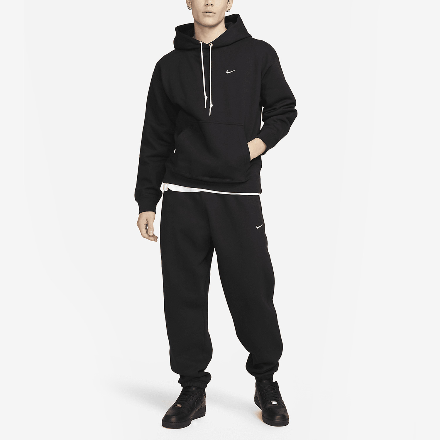 Nike Spring New Men's Velvet Warm Casual Hoodie DX1356-010