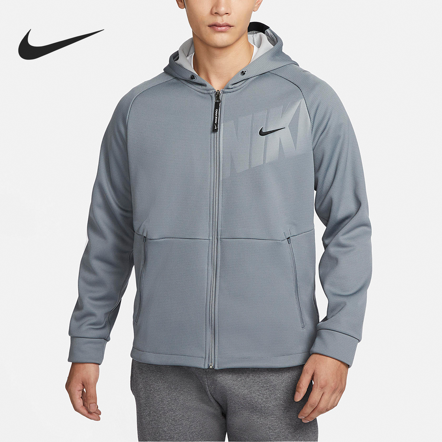 Nike Spring New Men's Training Sports Fleece Hooded Jacket FN3057-084