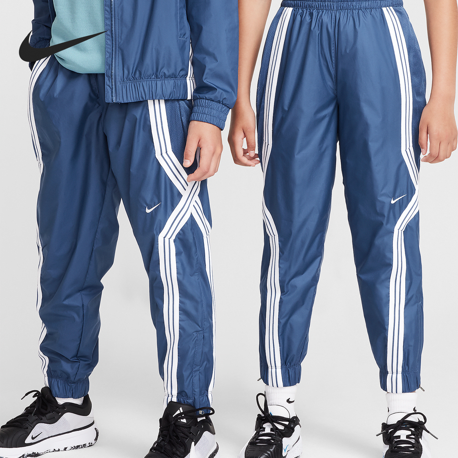 Nike Autumn New Large Woven Loose Basketball Pants FZ5237-461