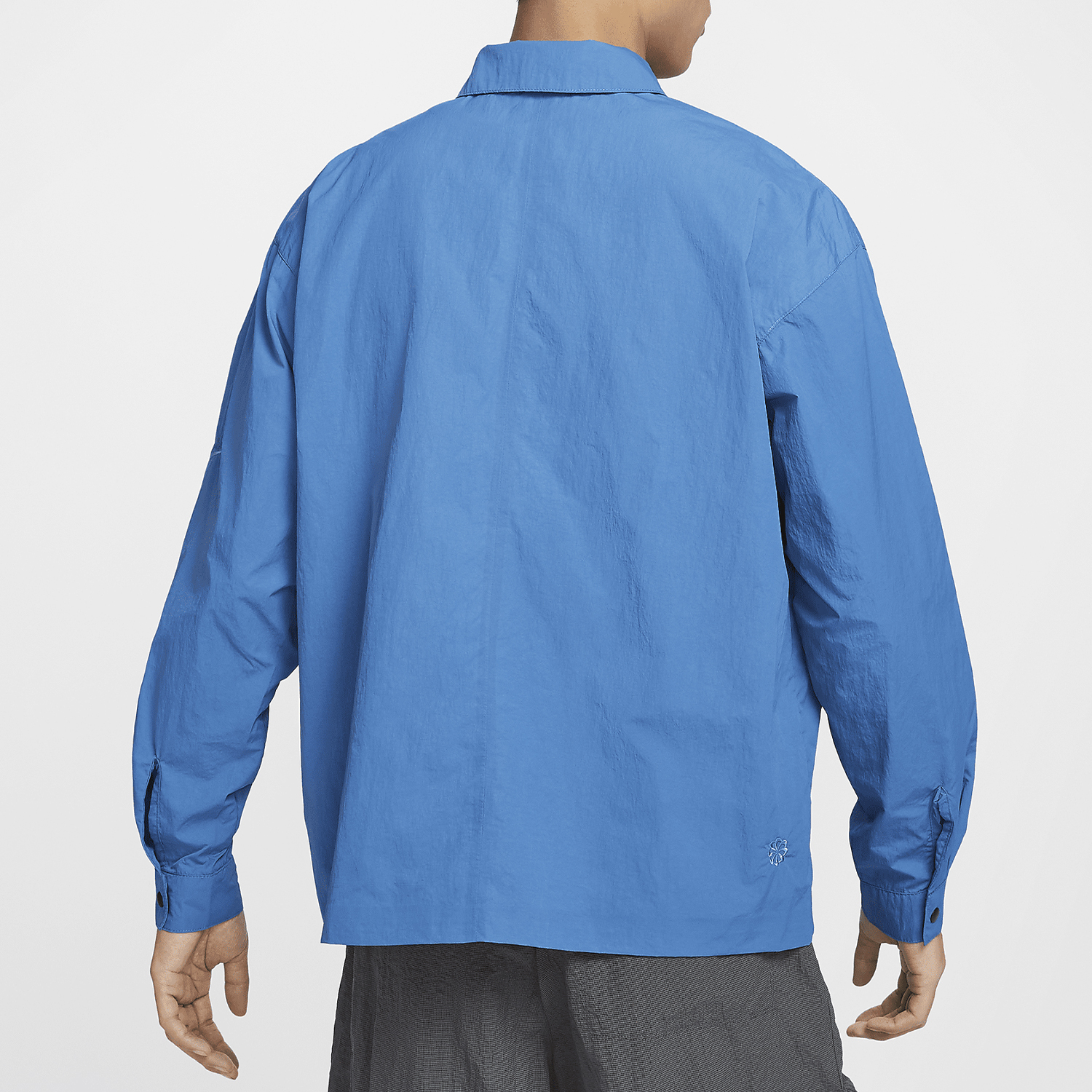 Nike Spring New Season Men's Simple Collar Woven Long Sleeve Shirt DX0206-402
