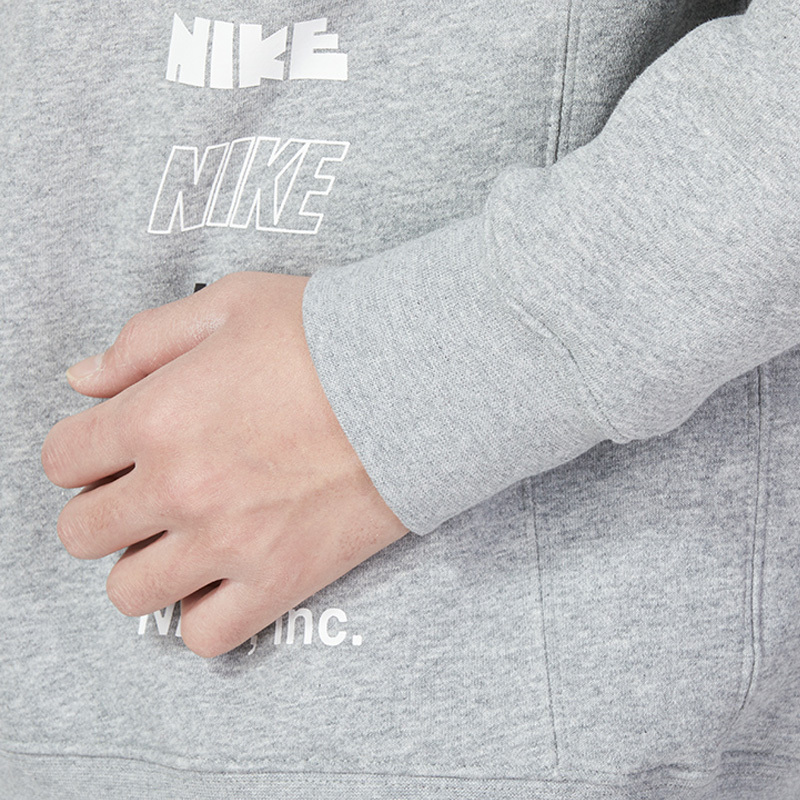 Nike This Season New CLUB BB Round Neck Men's Sports Hoodie DX0782-063
