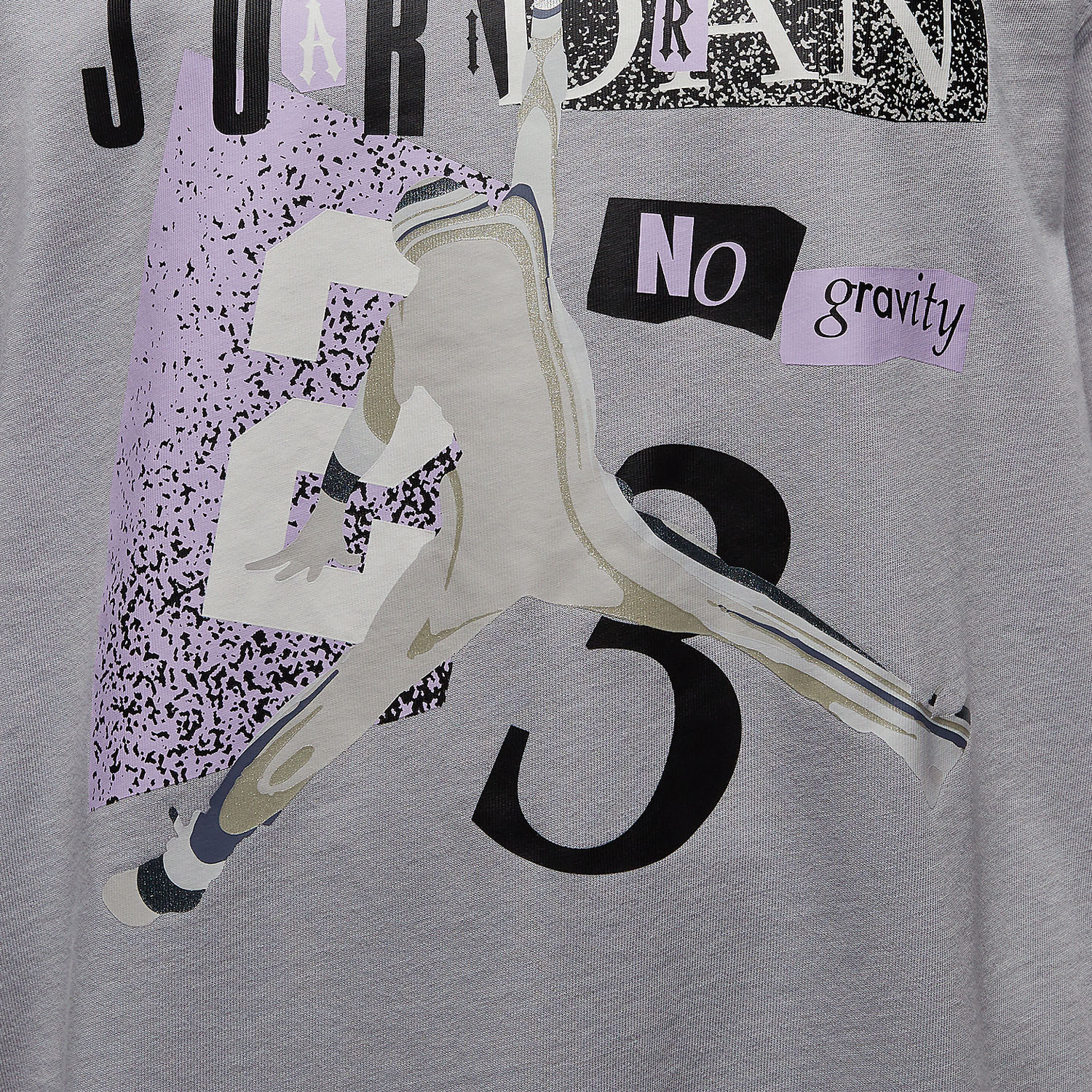 Nike Jordan Women's Casual Printed Breathable Loose Sports T-shirt HF6424-012