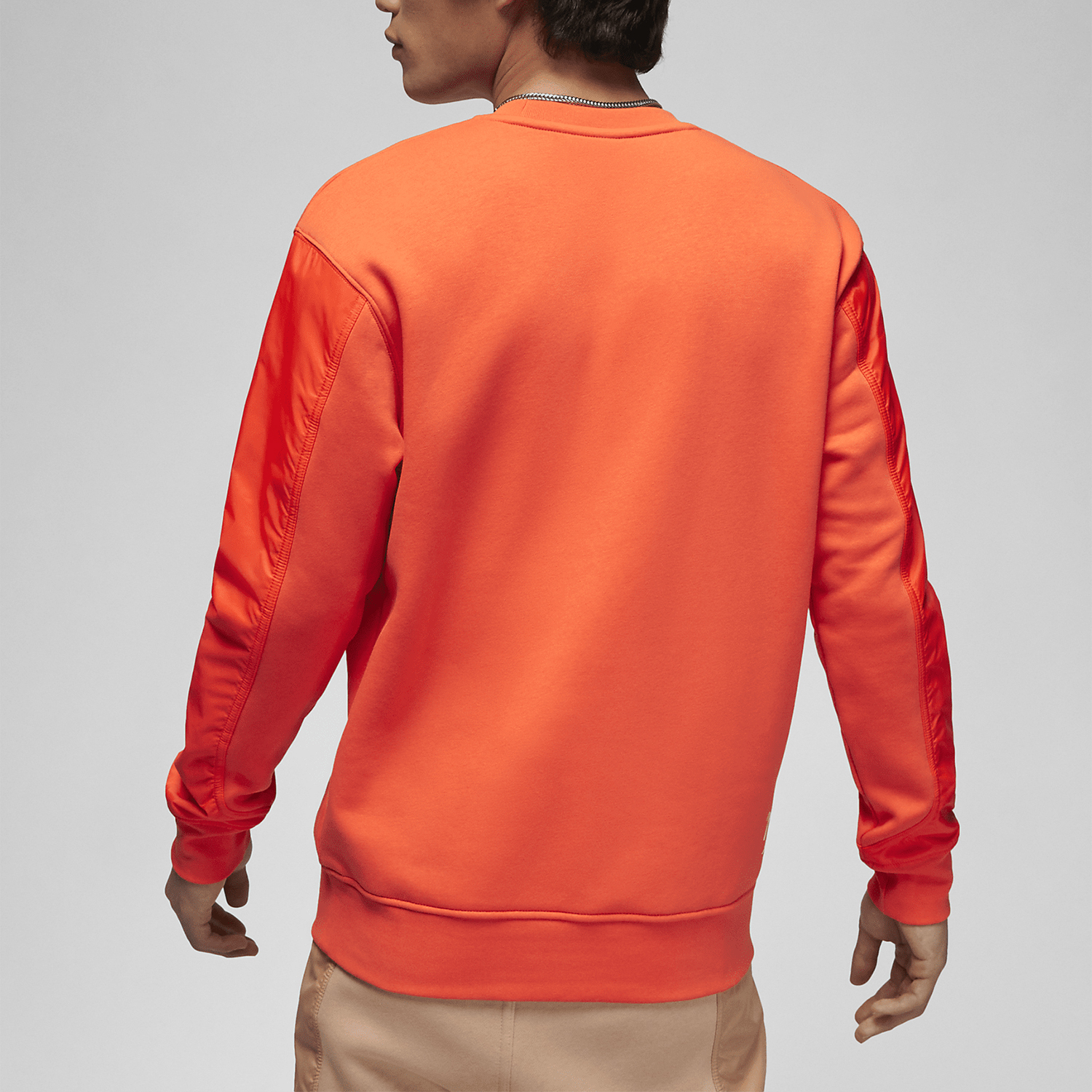 Nike JORDAN Men's Fleece Lined Loose Round Neck Pullover Sweatshirt DV7589-817