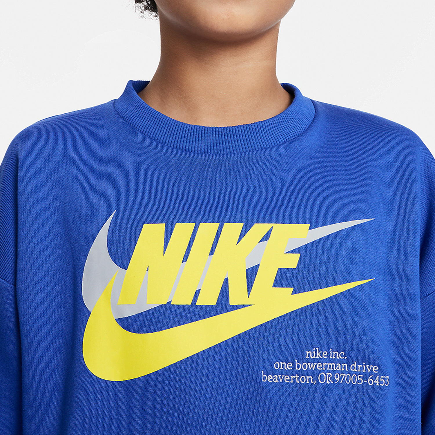 Nike New Season Big Kids Casual Loose Fleece Sports Hoodie DX5140-480