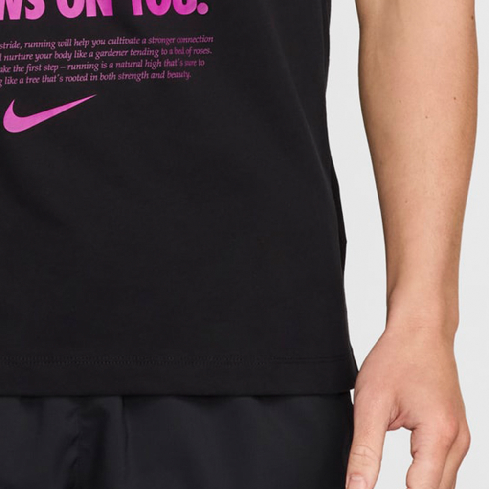 Nike TEE RUN Men's Sports Training Fashion Breathable Short Sleeve FZ8066-010