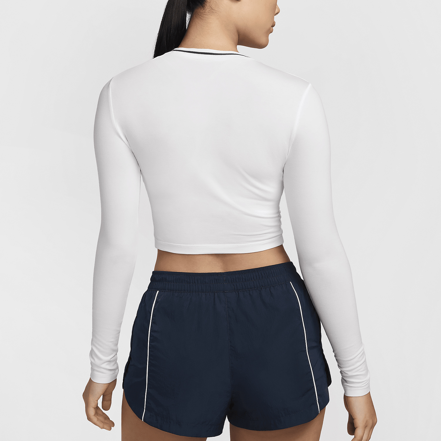 Nike Autumn New Women's Slim Fit Casual Long Sleeve T-Shirt FZ2859-100