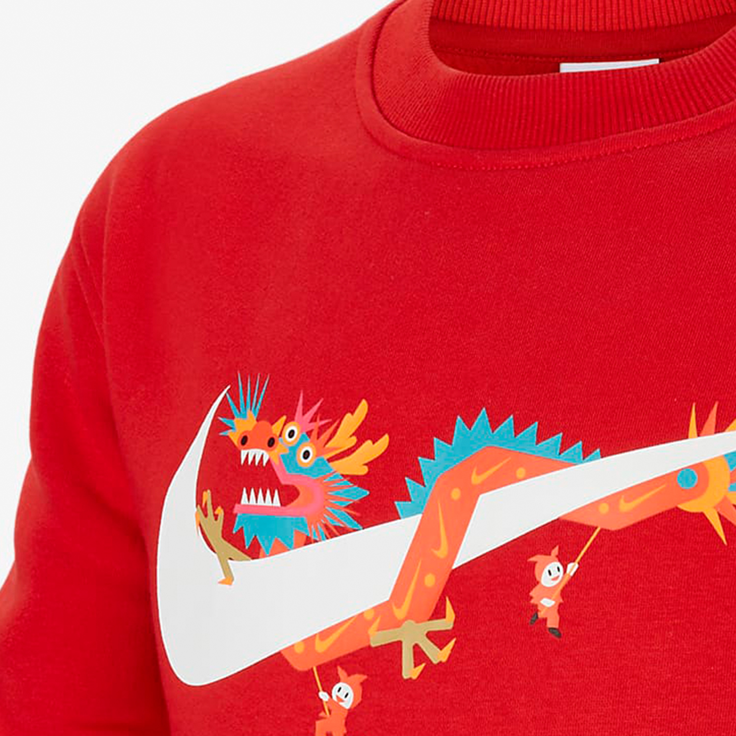 Nike New Big Kids' Casual Loose Fit Fleece Round Neck Sweatshirt HF6690-657