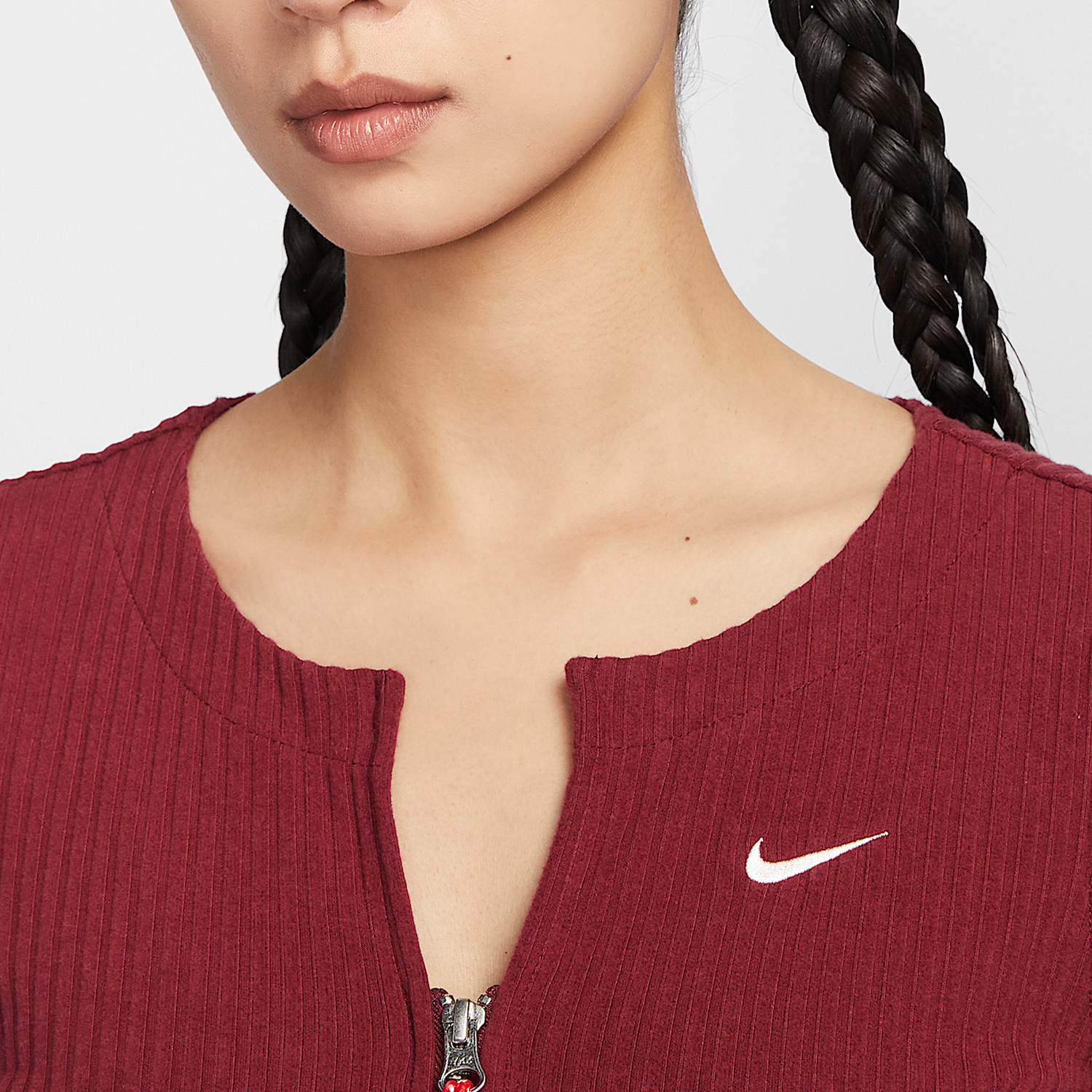Nike New Women's Fashion Simple Round Neck Long Sleeve Knitted Shirt HV8459-677